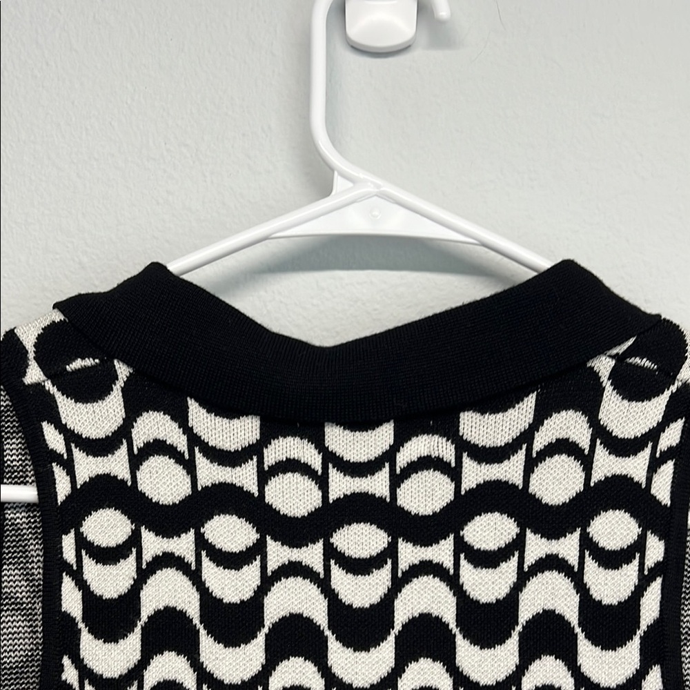 ✨House of Harlow 1960 Black and White Geometric Sheath Dress 👗 - Picture 11 of 13